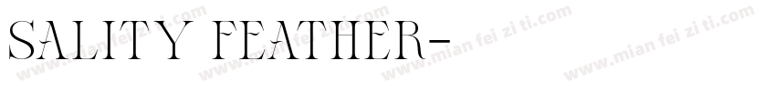 Sality feather字体转换